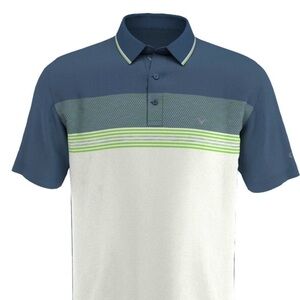 🏌️‍♂️ Callaway Swing Tech Golf Polo - Size L (NWT) | Real Teal & White